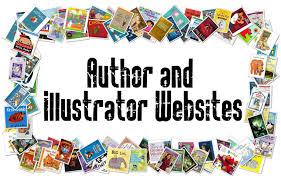 The words Author and Illustrator Websites with a border of book covers The words Author and Illustrator Websites with a border of book covers